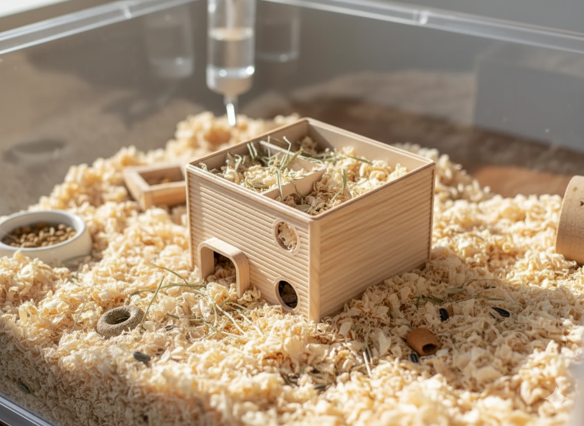 Cozy Climber: The Two-Story Hideaway for Hamsters