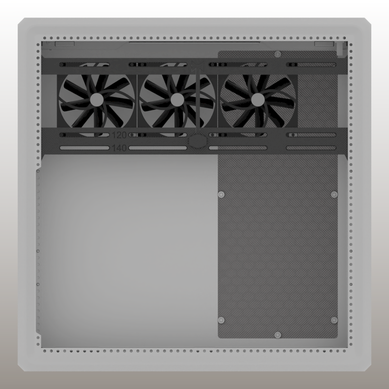 Ultimate Universal Fan Mount Rail for Cooler Master MasterFrame 600 by ...