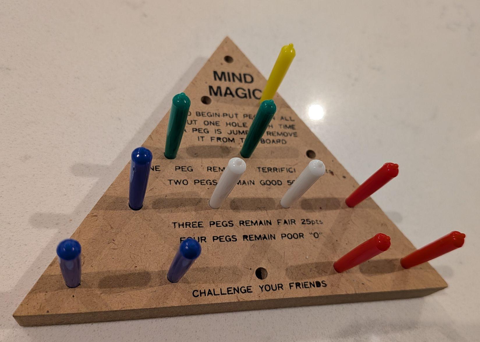 Mind Magic - triangle peg puzzle replacement peg