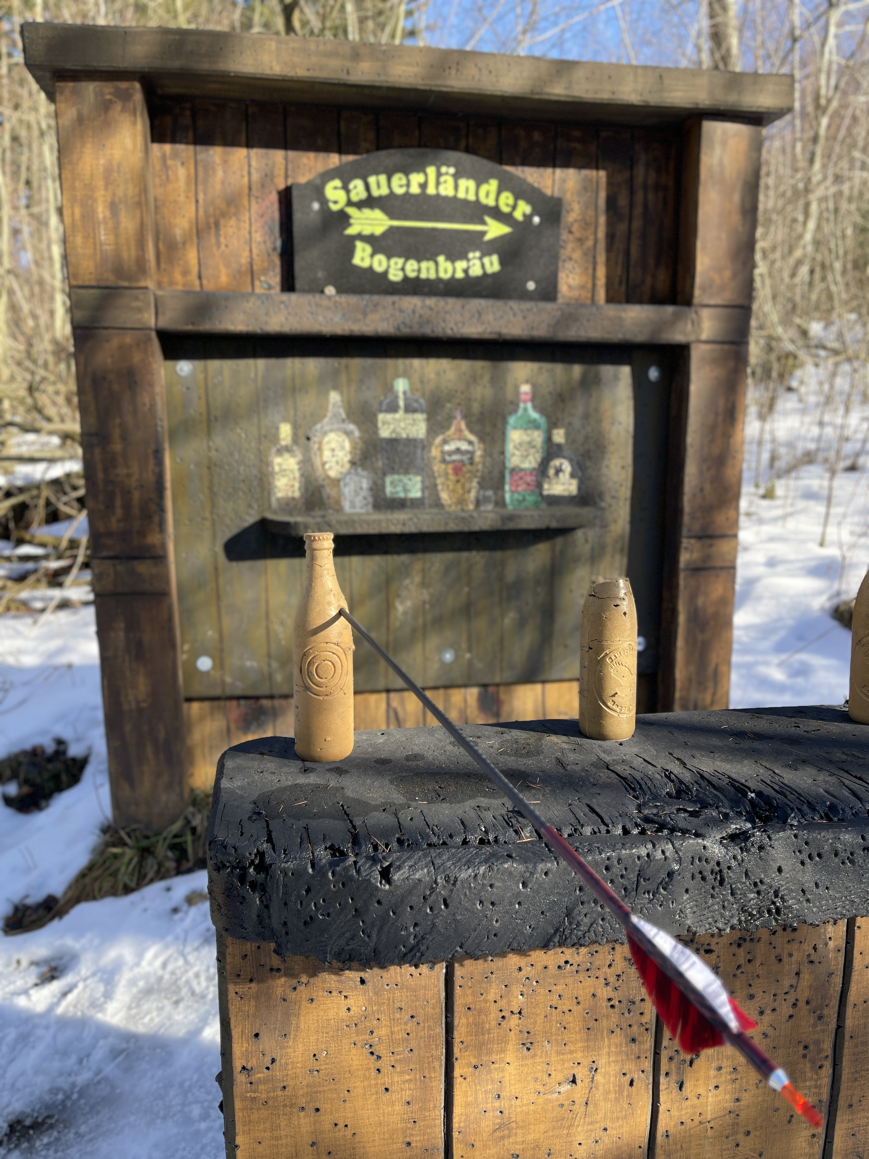 Archery Target Beer Bottle Mould