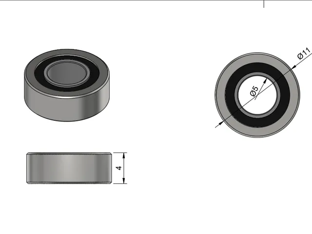 MR115 Bearing reference model (STEP)