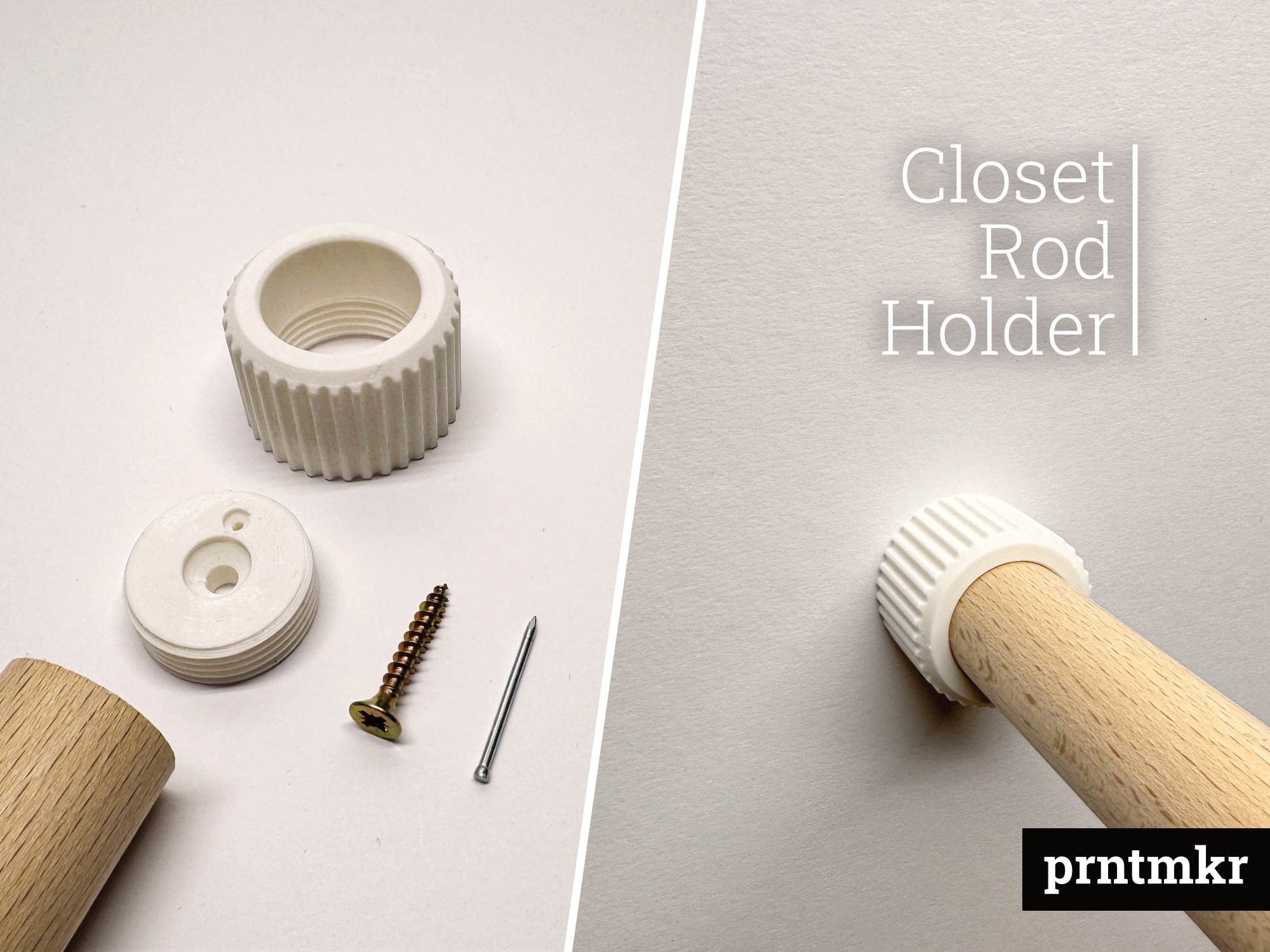 Closet Rod Holder - Build your own wardrobe