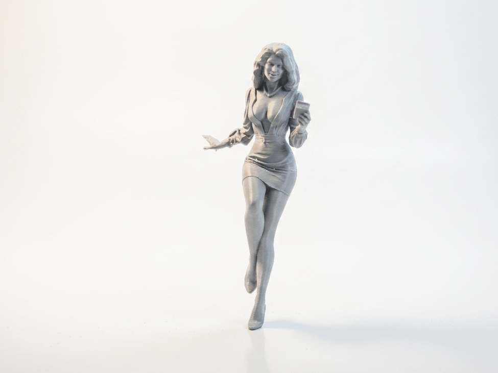 Elegant Woman Figurine Female Character 3D Printable