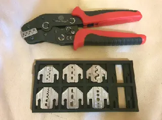 Magnetic frame for storing crimper jaws. 6x1.5 or 2x2.0 magnets, Magazine for 6 or 8 pieces.