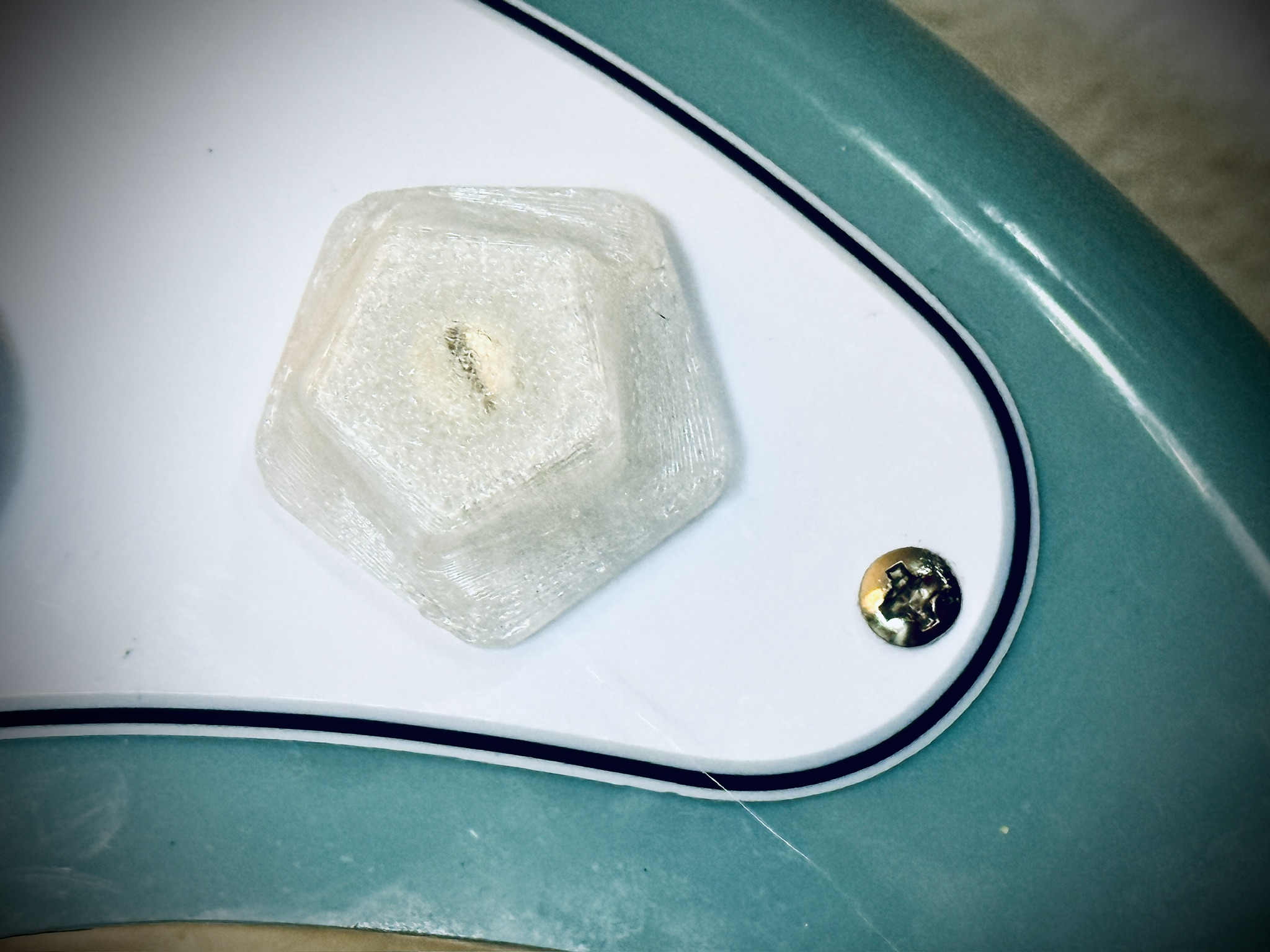Spiral Pentagon Guitar Knob - CTS 24 spline WIP