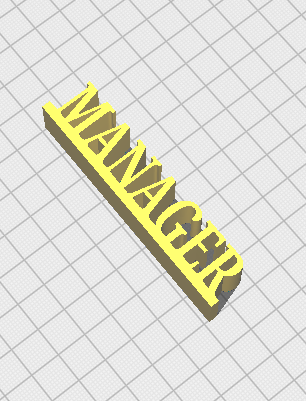 Manager Desk Sign
