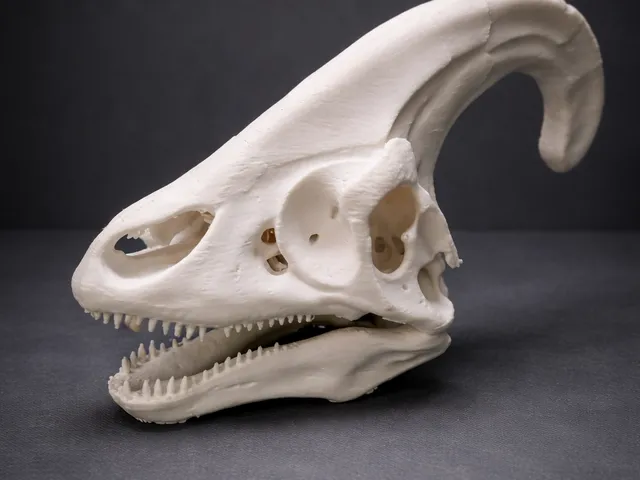 Parasaurolophus Schädel (Realistisches Dinosaurier Fossil)