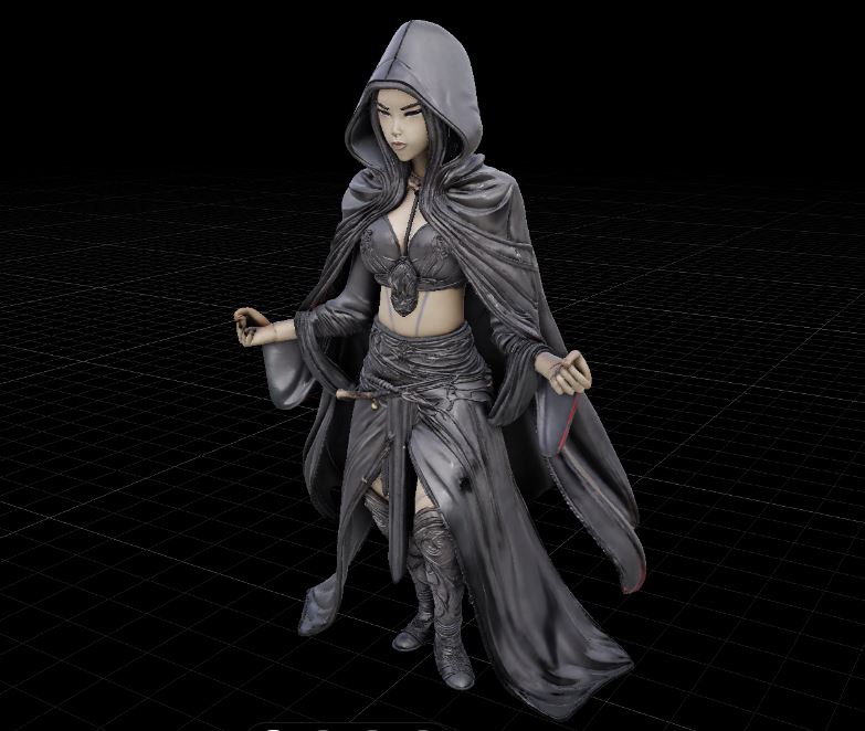 Warrior Witch 3D model