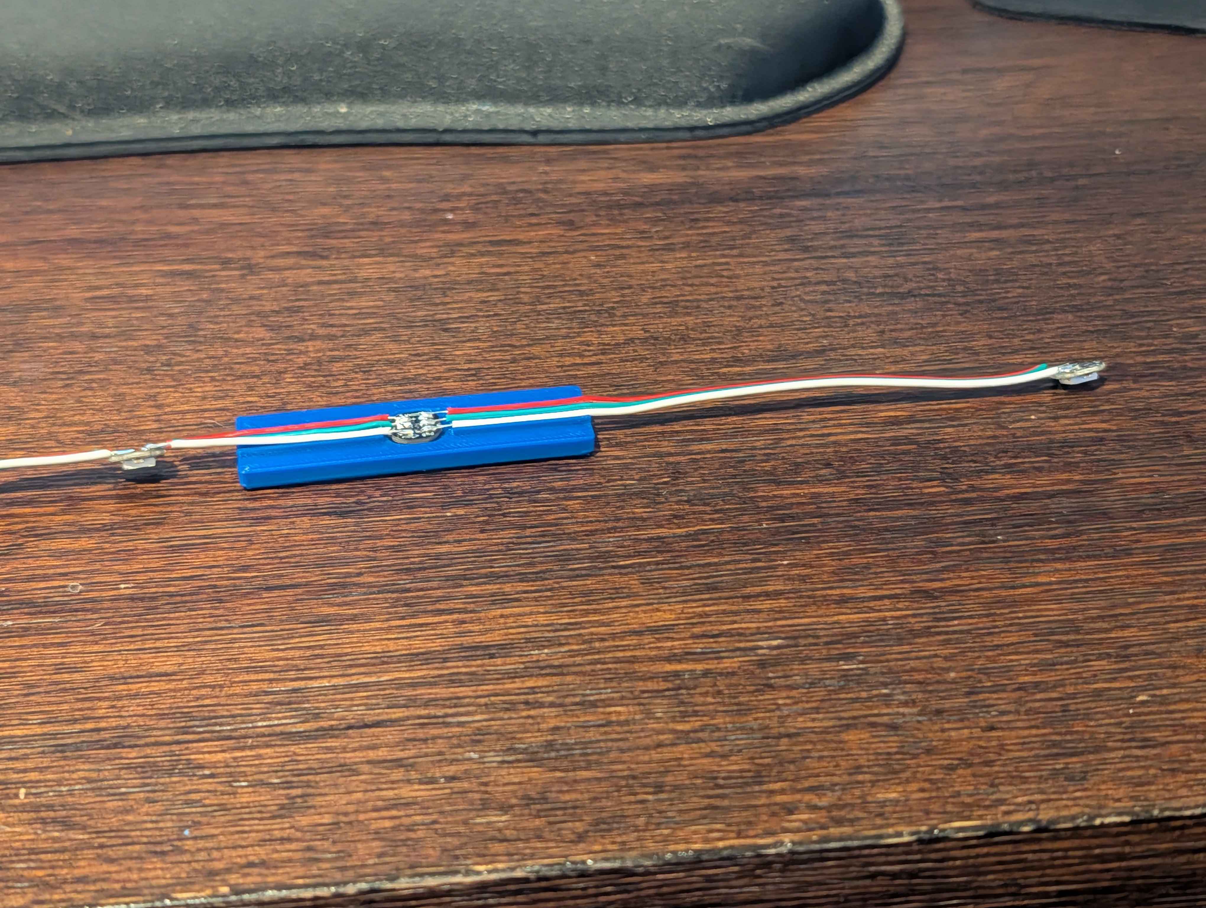 WS2812B Soldering Jig - Parameterized Wire Sizes