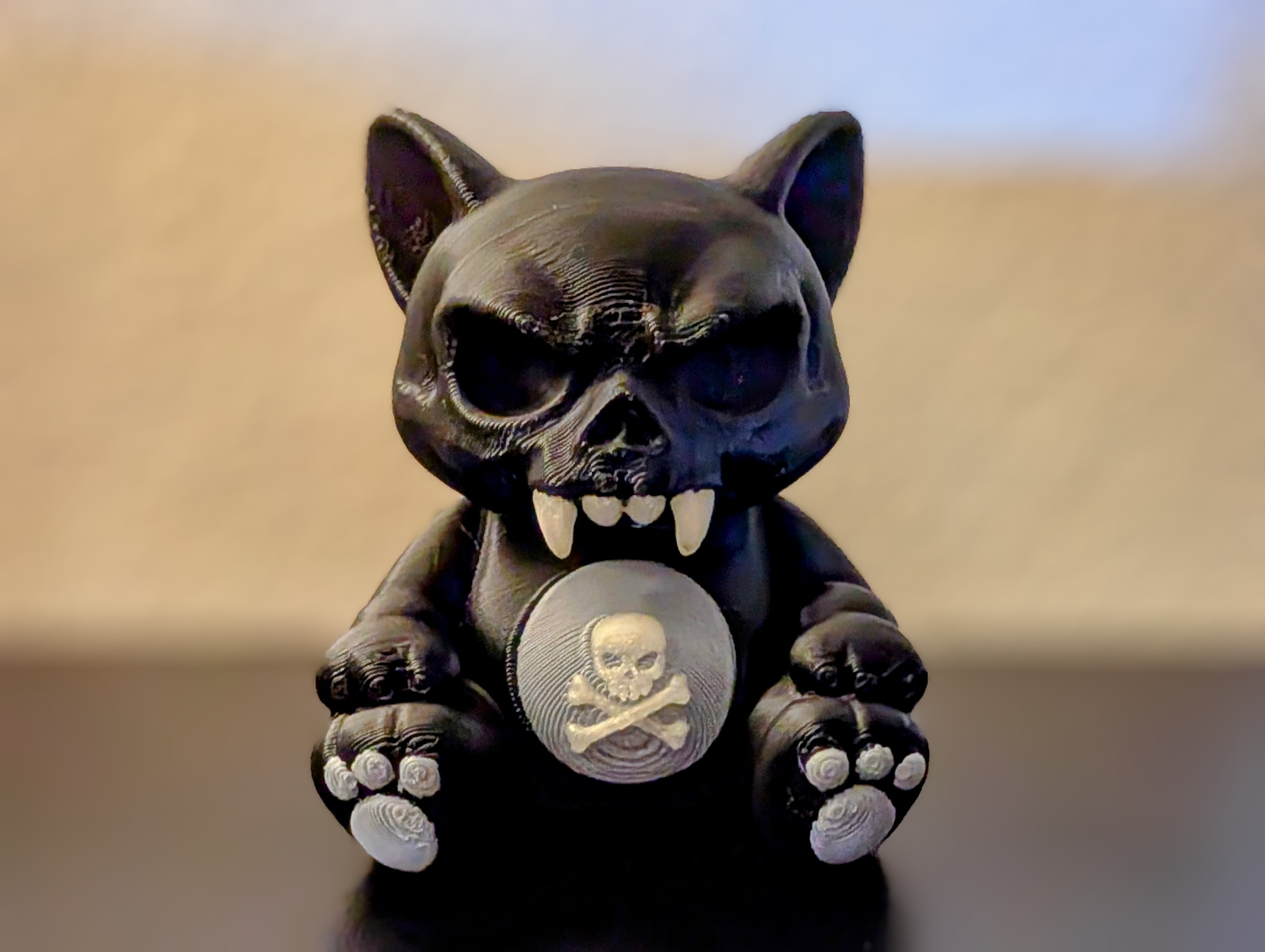 Skeleton Bear - Cute Gothic AMS Figurine
