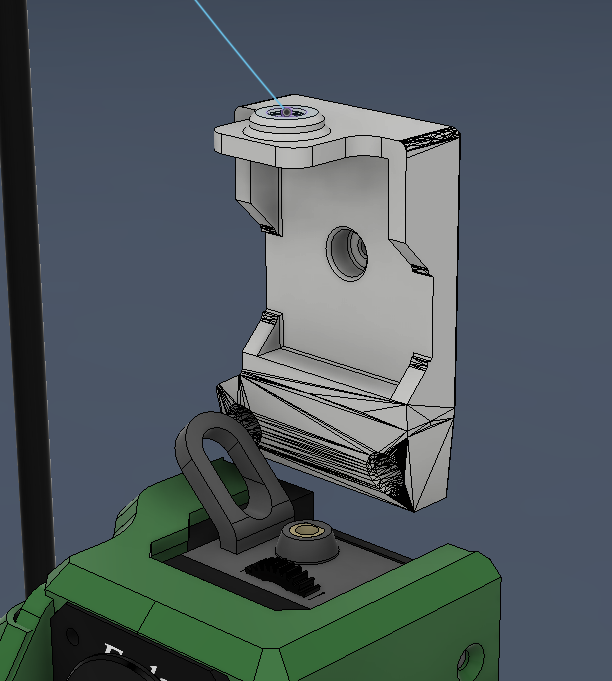 V3 KE Filament sensor toolhead mount for PTFE