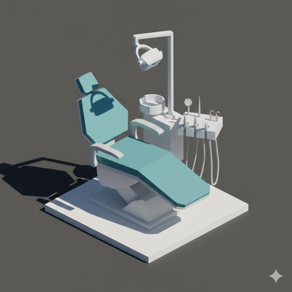 Low Poly Dentist Chair