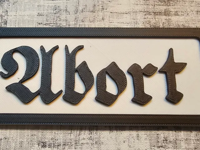 Türschild Abort