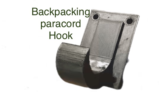 backpacking paracord hook