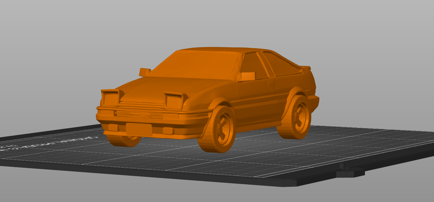 AE86 Toyota anime style