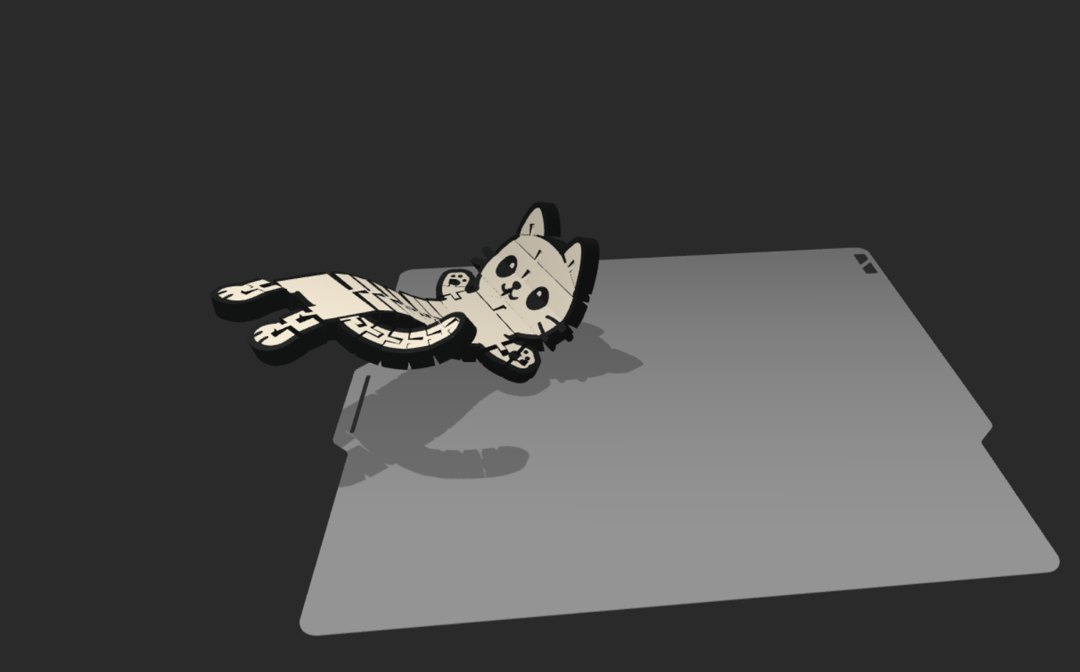 Miniatura 9 do modelo 3D Flexy Chibi Long Cat FLAT MULTICOLOR version