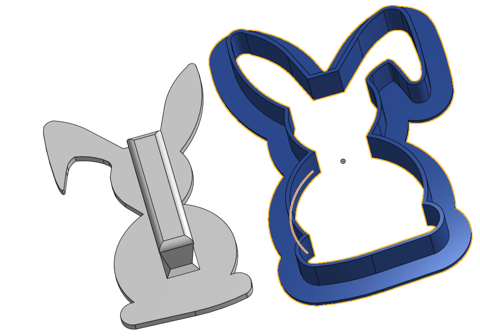 Cookiecutter Easter Rabbit mit Push Tool