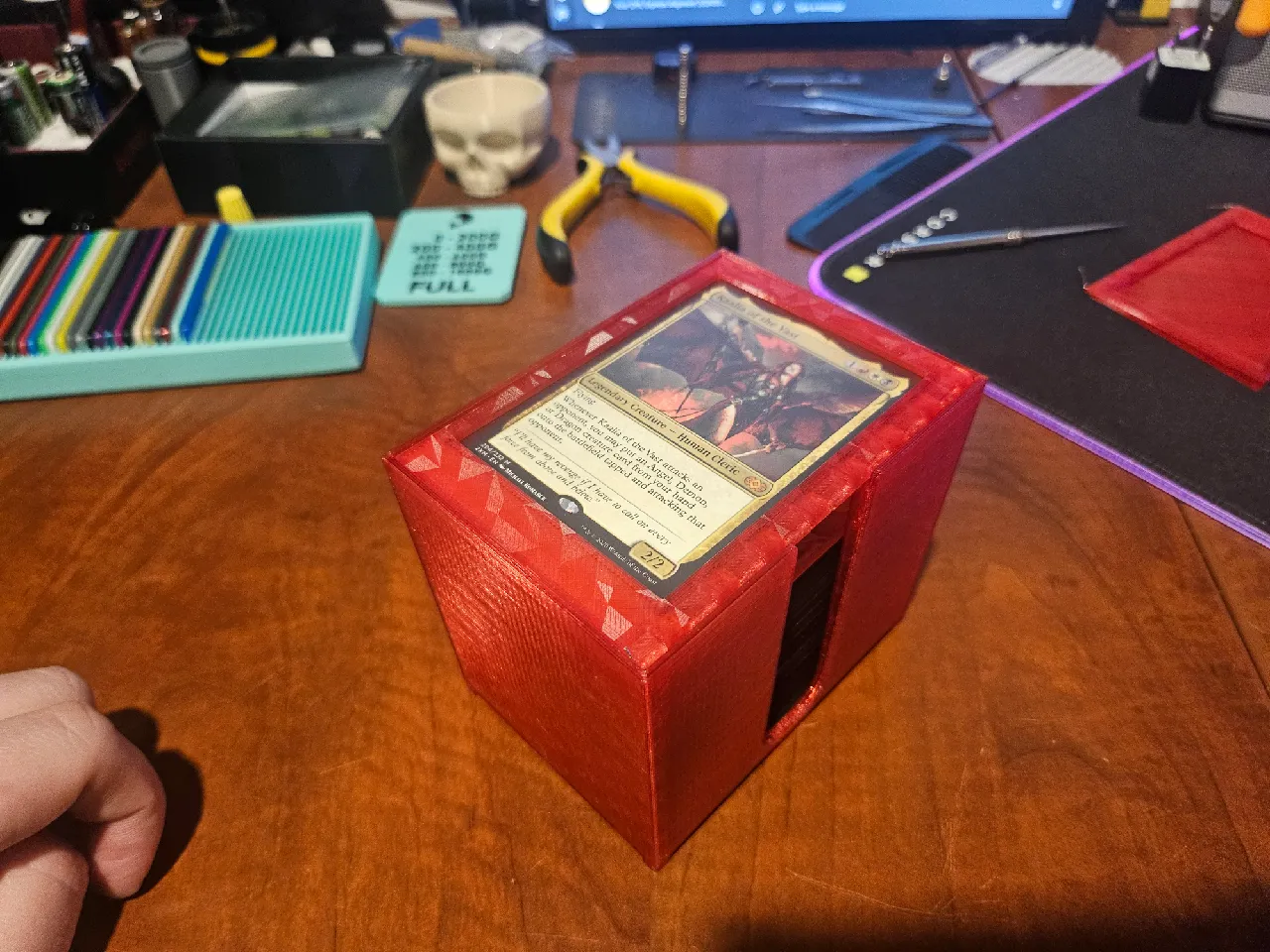 mtg card bins Amazon.com: BCW Collectible Card Bin – (2-Pack, Gray) | Holds up to 1600  Cards main image 1
