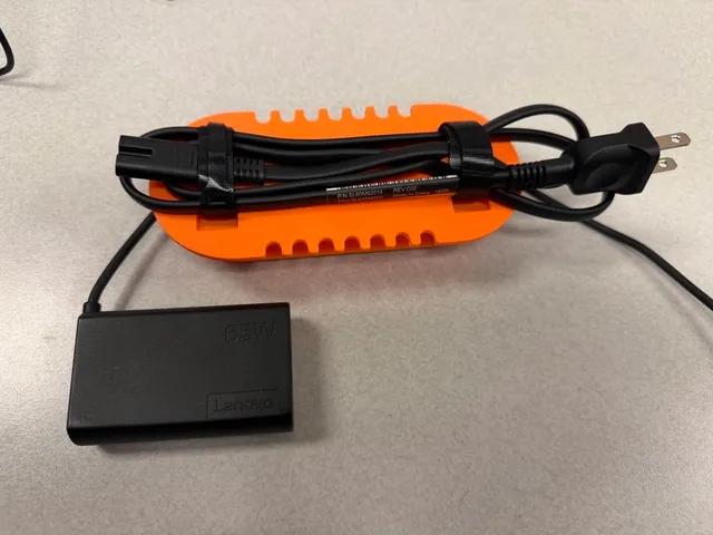 Lenovo Thinkpad 65W charger holder / organizer