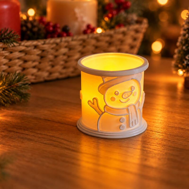 Tealight Snowman | GUSS Studios by 3DTimon | Download free STL model ...