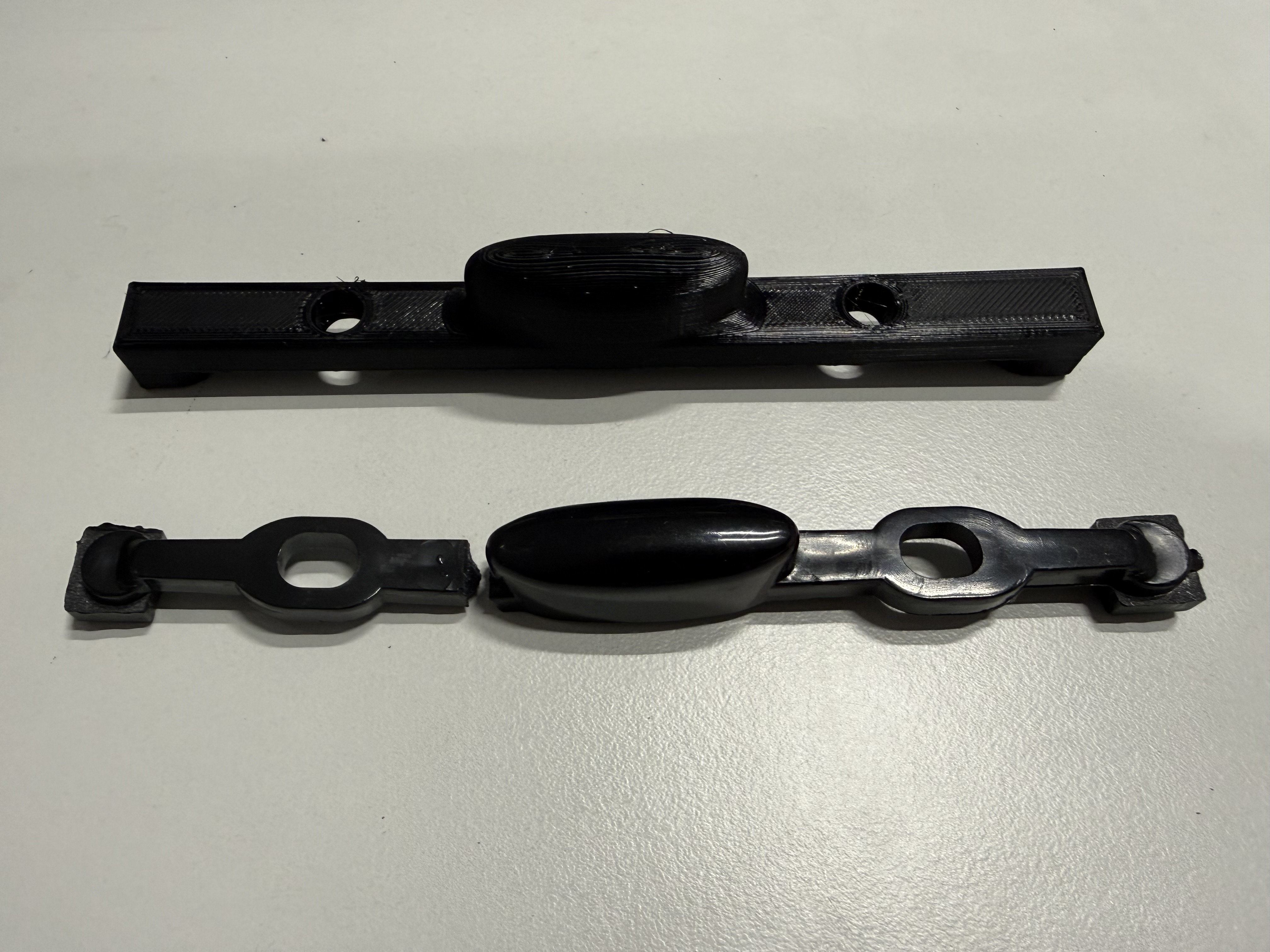 Suitcase handle button
