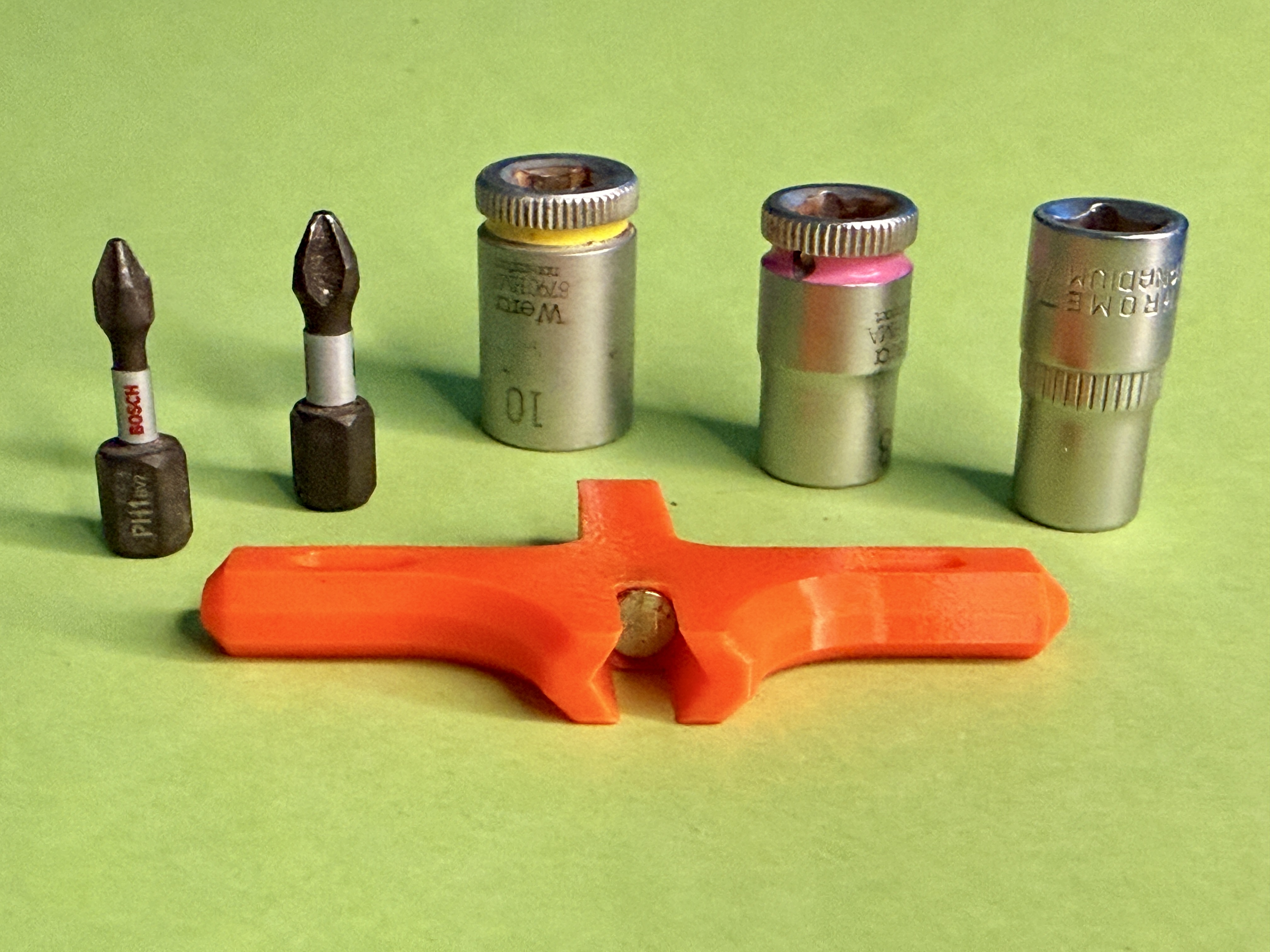 Magnetic micro Bit Hand Holder for 1/4' Bits Nuts — miniatura 2