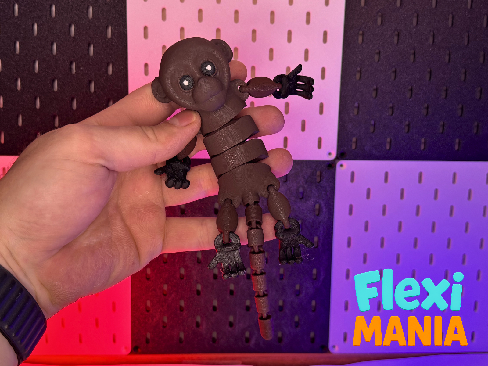 Flexi monkey - Articulated Print-in-Place – No Supports Needed