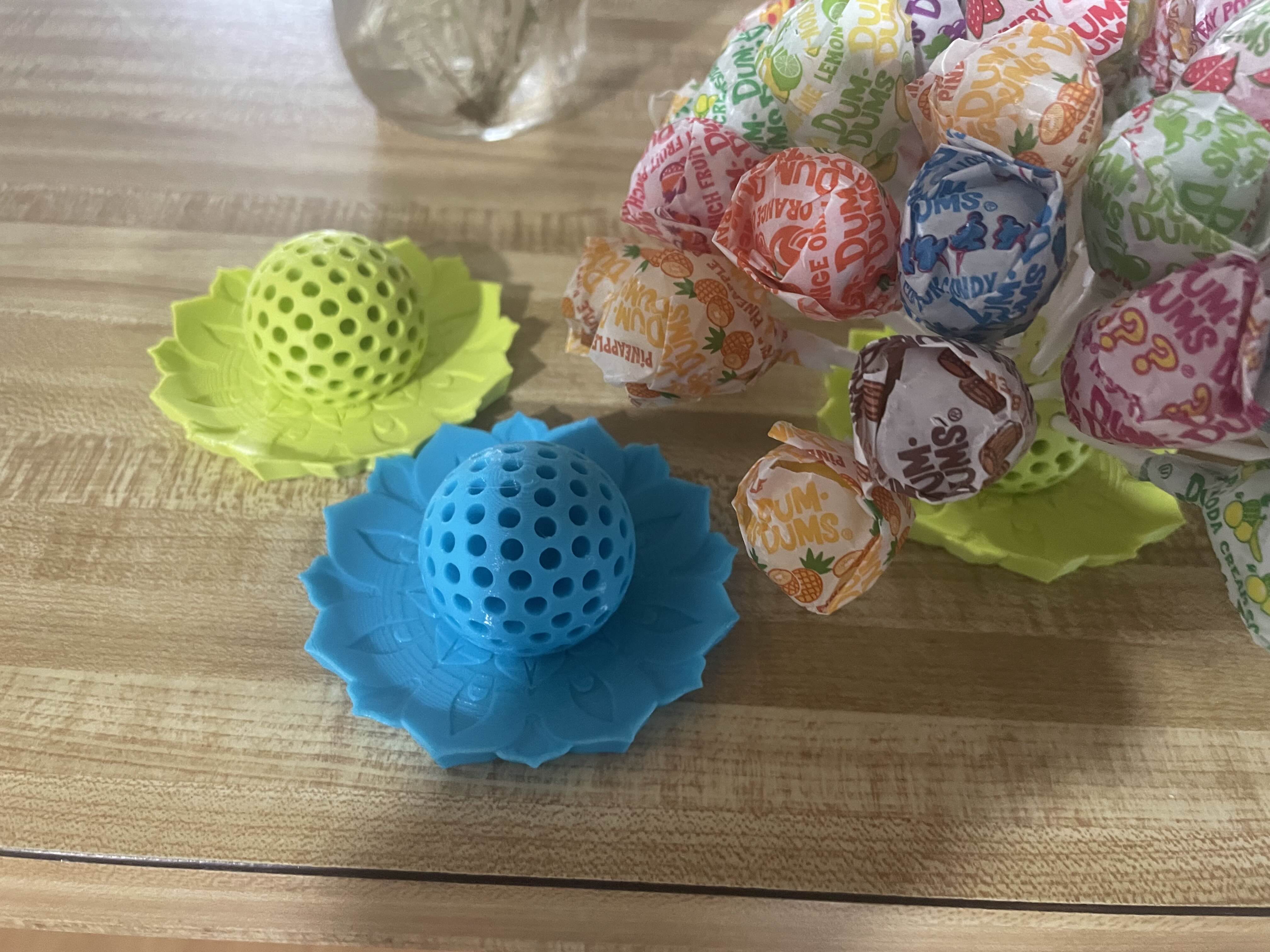 Flower lollipop holder
