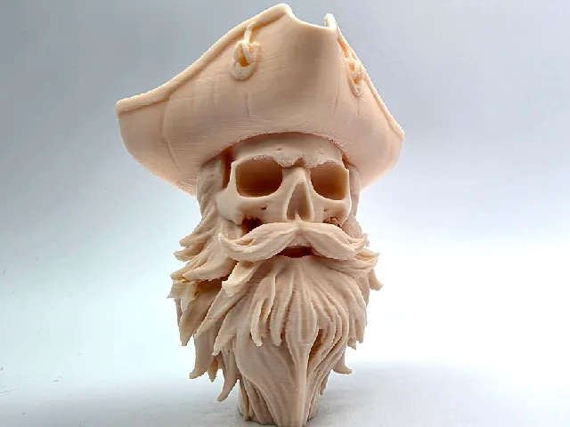 Bearded Pirate Skull
