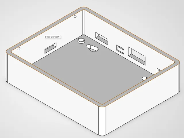 CoralBoard box with a snap in place lid.