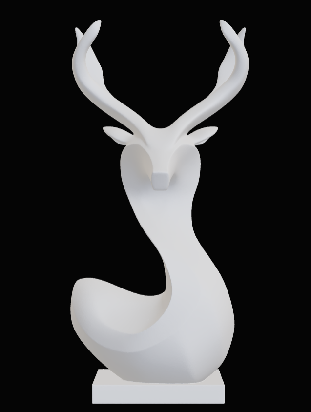 Hirschskulptur
