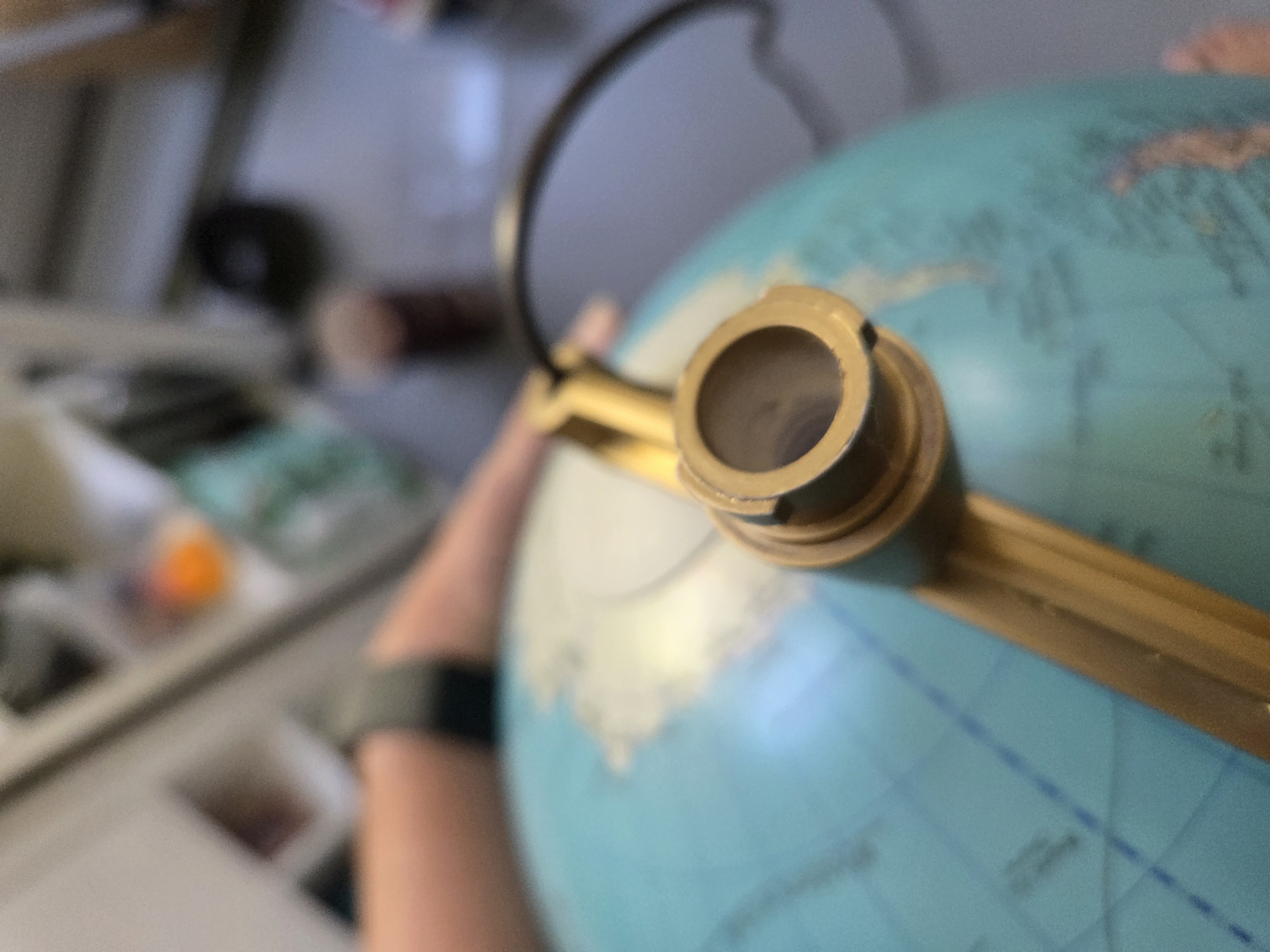 Columbus Globe stand repair