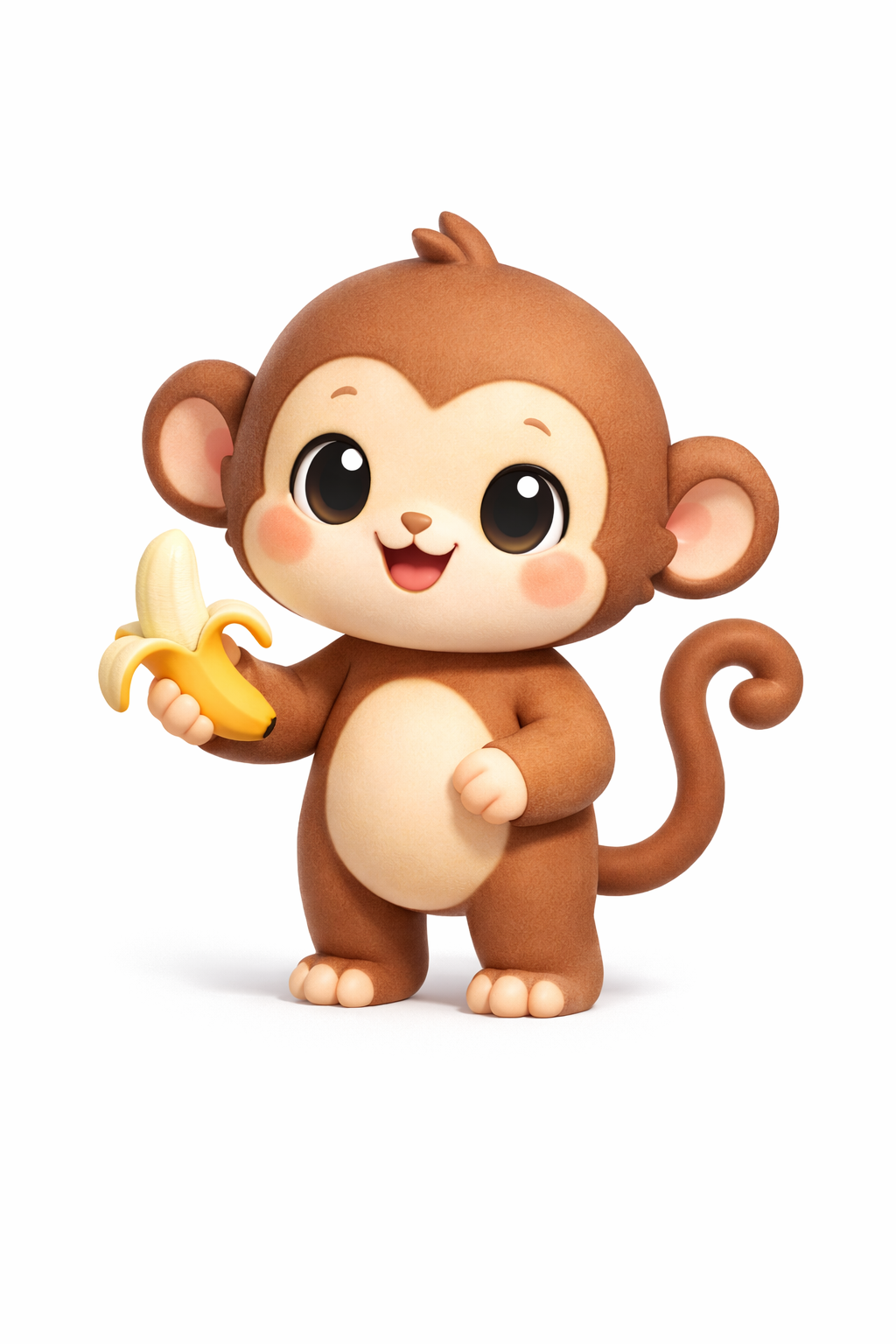 Cute Ape 3D model by Printed Sweetness