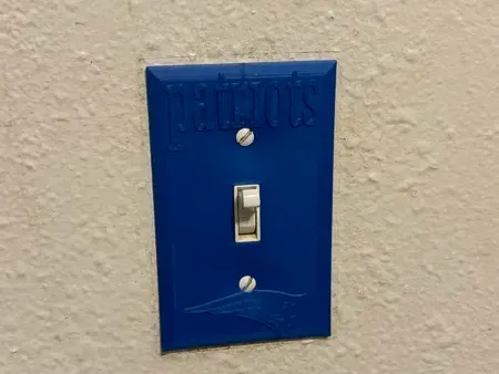 patriots light switch cover