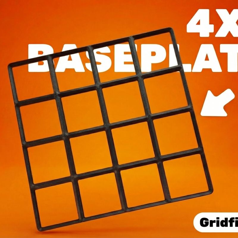 Gridfinity 4x4 Baseplate by Pumpkin Studios | Download free STL model ...