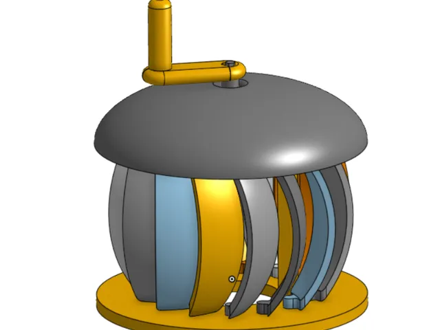 Dimmable circular lampshade