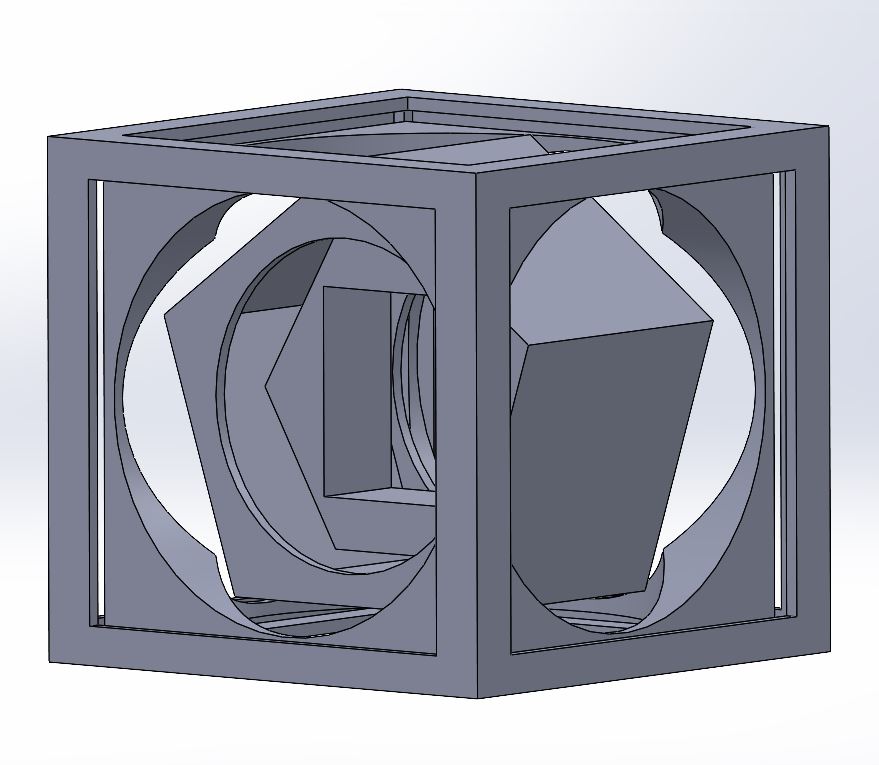 Pentagon inside Hexagon inside Cube inside a Cube