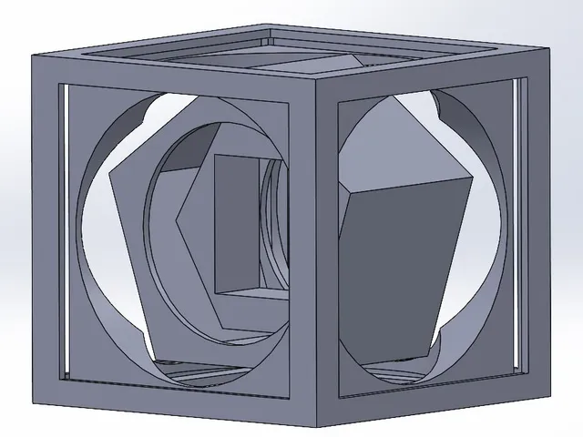 Pentagon inside Hexagon inside Cube inside a Cube