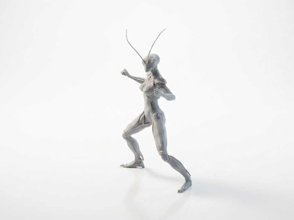 Mantis Lady Figurine Female Character 3D Printable
