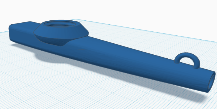 Kazoo Key chain 3D model thumbnail