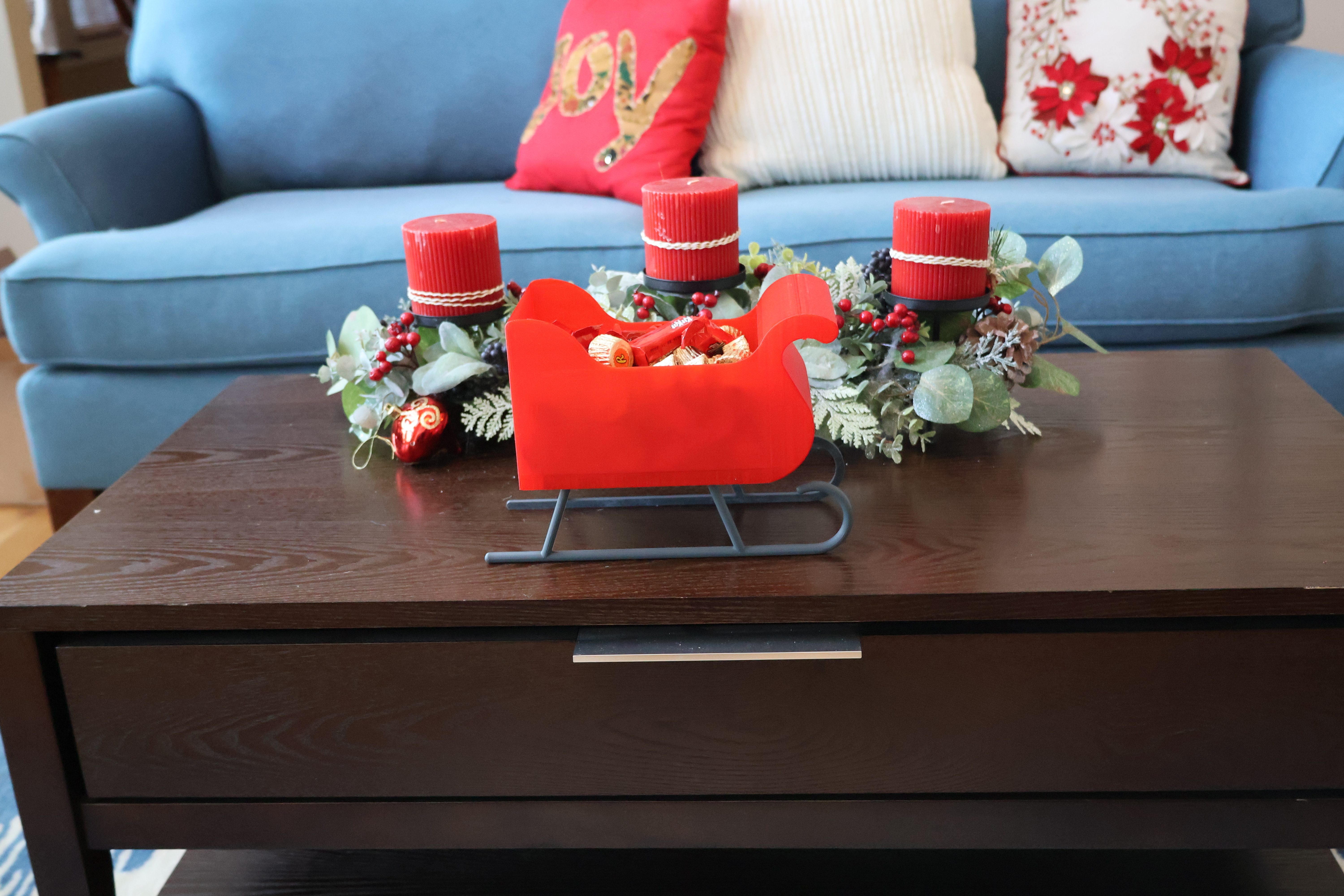 Santa's Sleigh Candy Dish