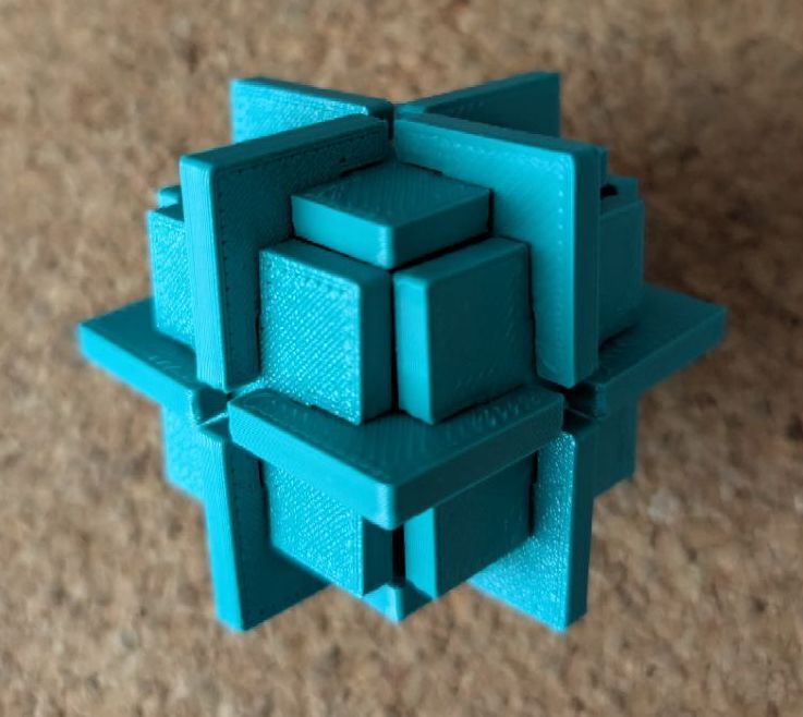 Double cube puzzle