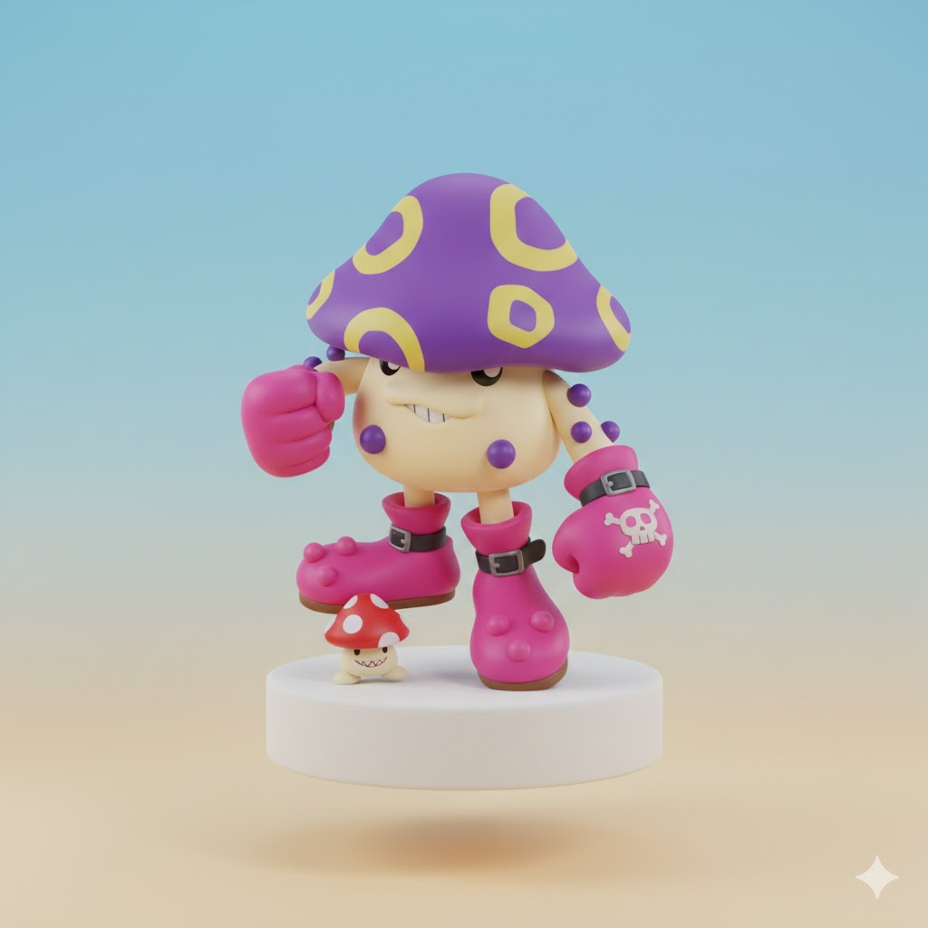 Mushmon Digimon Creature Model