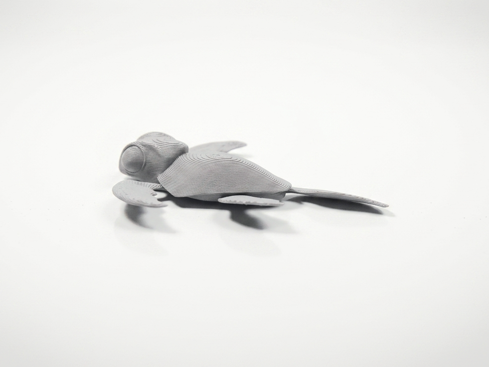 Baby Sea Turtle Figurine Chibi Cute 3D Printable