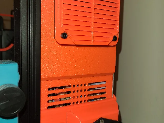 Ender 3 Pro/v2/Max High Efficiency/Silent PSU Cover - 80mm fan (Meanwell LRS-350-24) REMIX