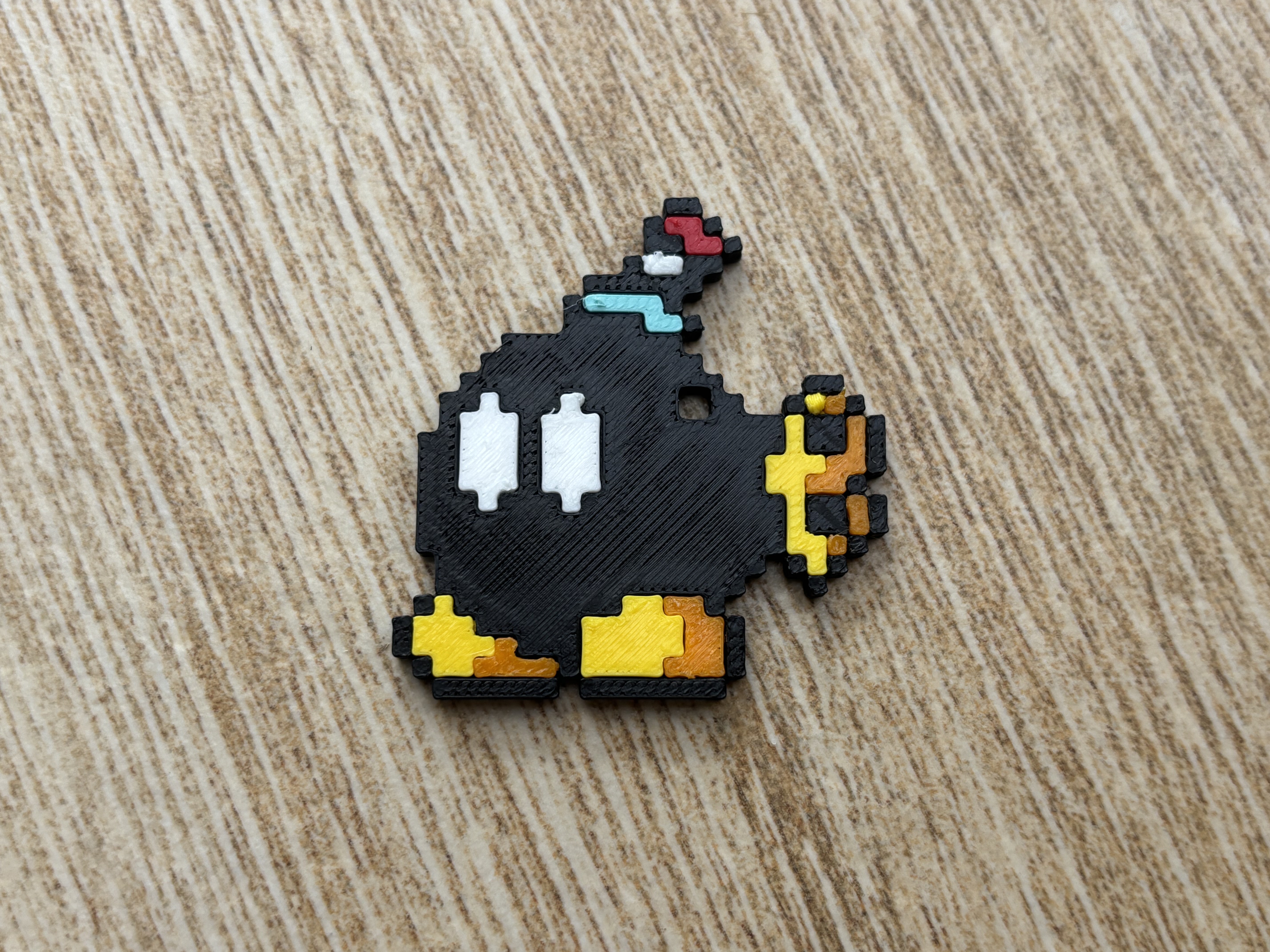 8-bit Mario Bomb Multipart Keychain — thumbnail 4