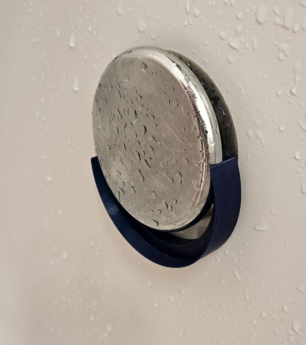 Bath overflow drain half cover