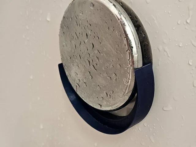 Bath overflow drain half cover