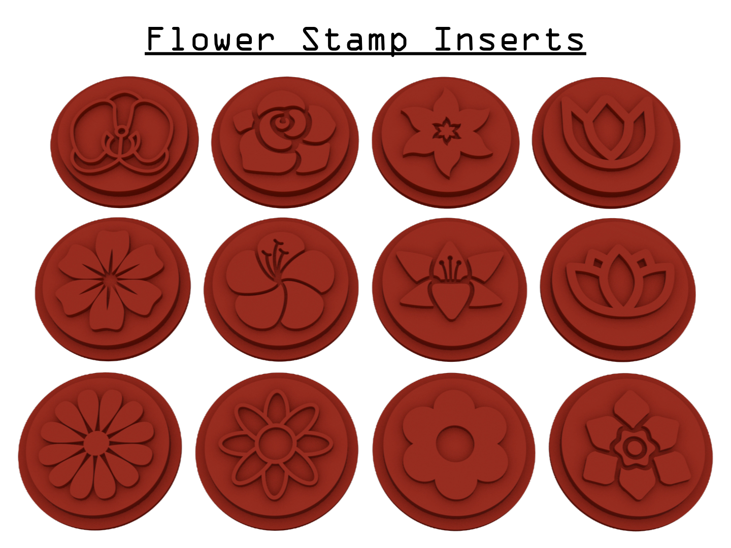 Flower Stamp Inserts