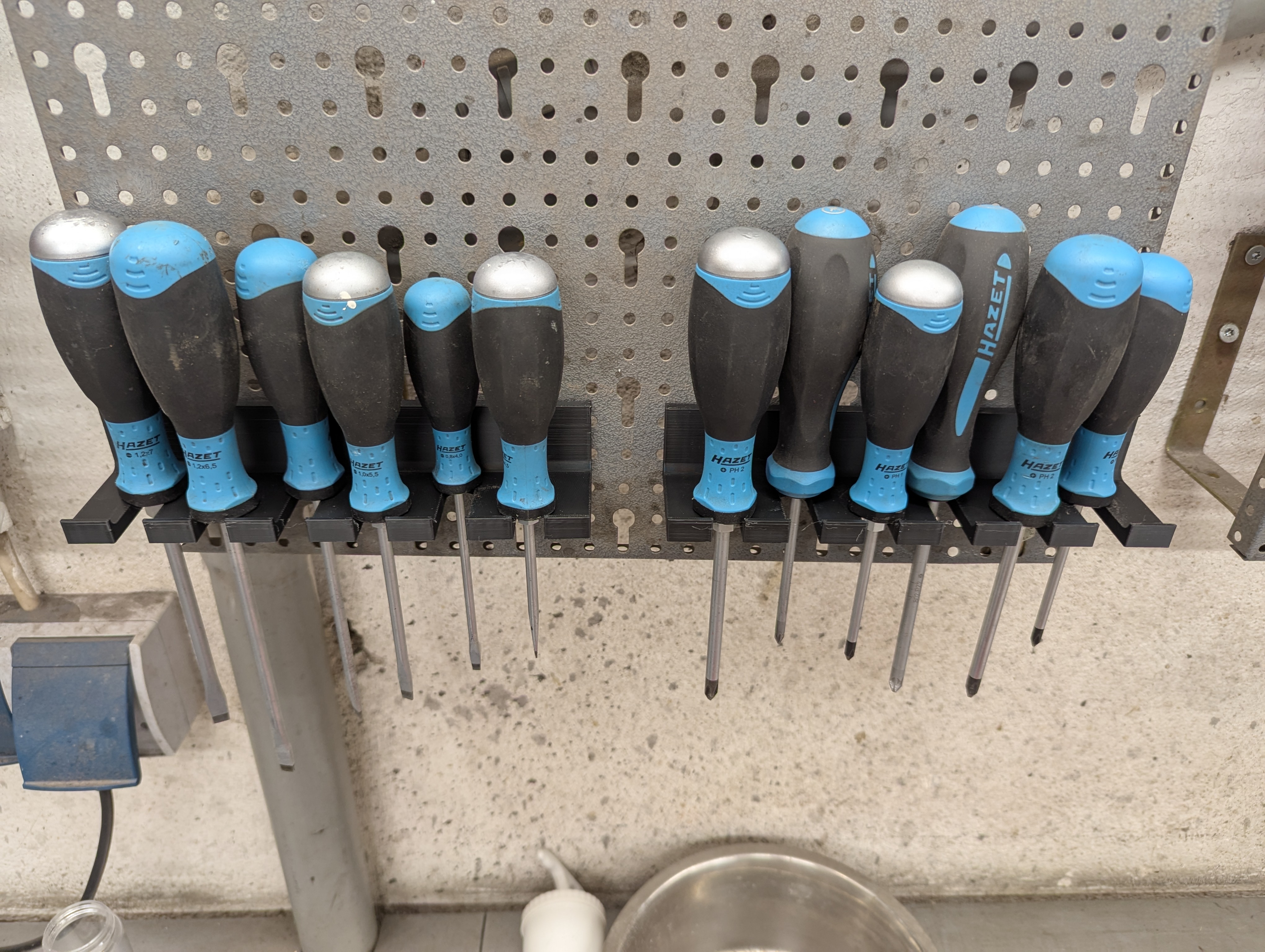 EU Pegborad Screwdriver holder / Schraubendreherhalter